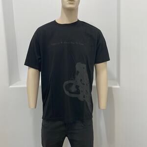 eco  Men’s Logo Short Sleeve Crewneck  T-Shirt Black Size M  XL NWOT